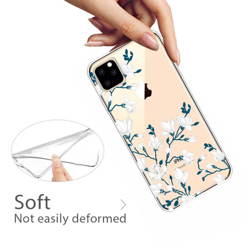 Etui iPhone 11 Pro Max Białe Kwiaty