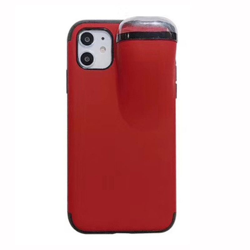 Etui iPhone 11 Pro Max Biały Czarny Etui Airpods 2 W 1 Etui Ochronne