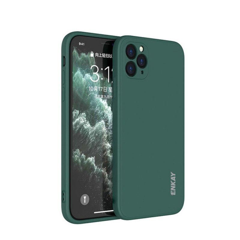 Etui iPhone 11 Pro Max Biały Czarny Dobry Płynny Silikon Etui Ochronne