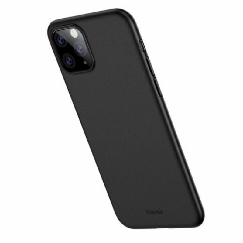 Etui iPhone 11 Pro Max Biały Czarny Matowa Półprzezroczysta Podstawa Etui Ochronne