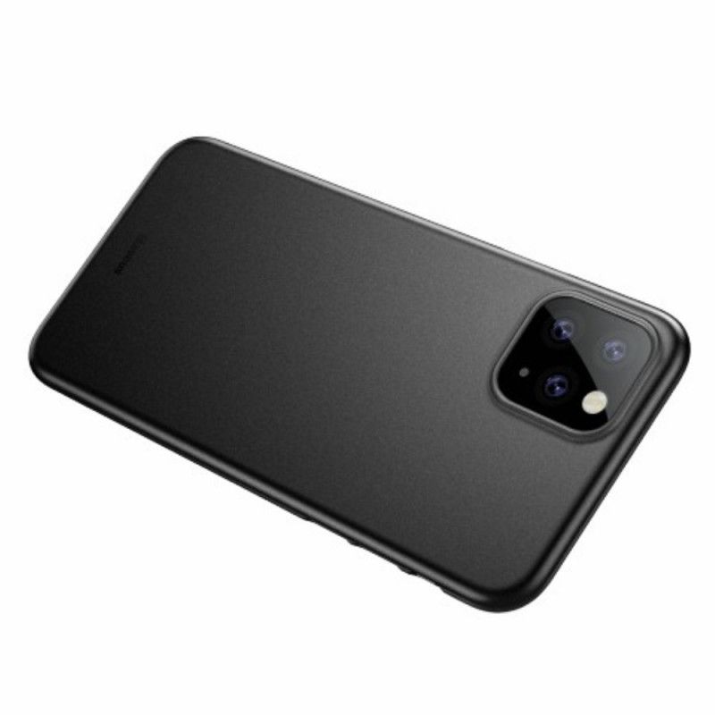 Etui iPhone 11 Pro Max Biały Czarny Matowa Półprzezroczysta Podstawa Etui Ochronne