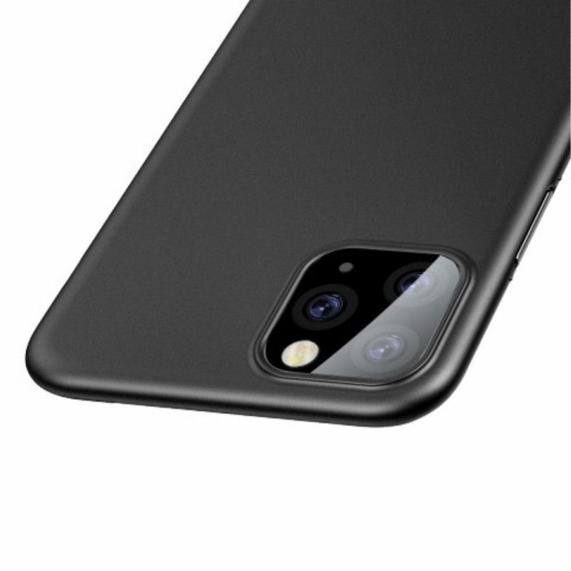 Etui iPhone 11 Pro Max Biały Czarny Matowa Półprzezroczysta Podstawa Etui Ochronne