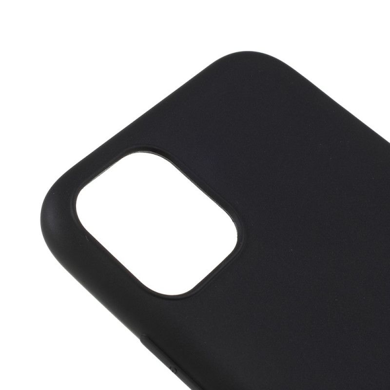 Etui iPhone 11 Pro Max Biały Czarny Matowy Silikon Etui Ochronne