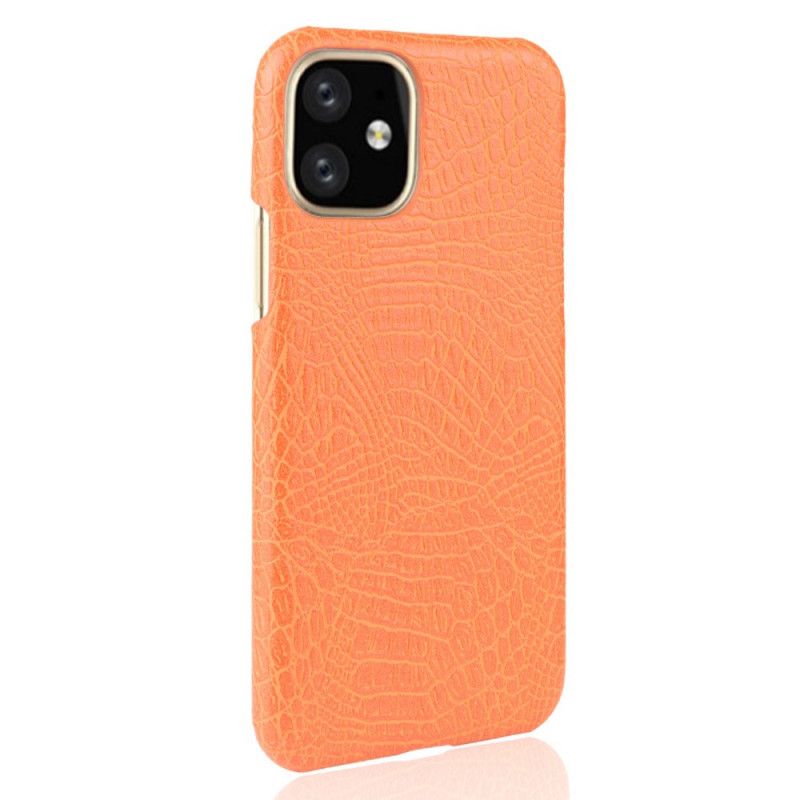 Etui iPhone 11 Pro Max Biały Czarny Styl Skóry Krokodyla Etui Ochronne