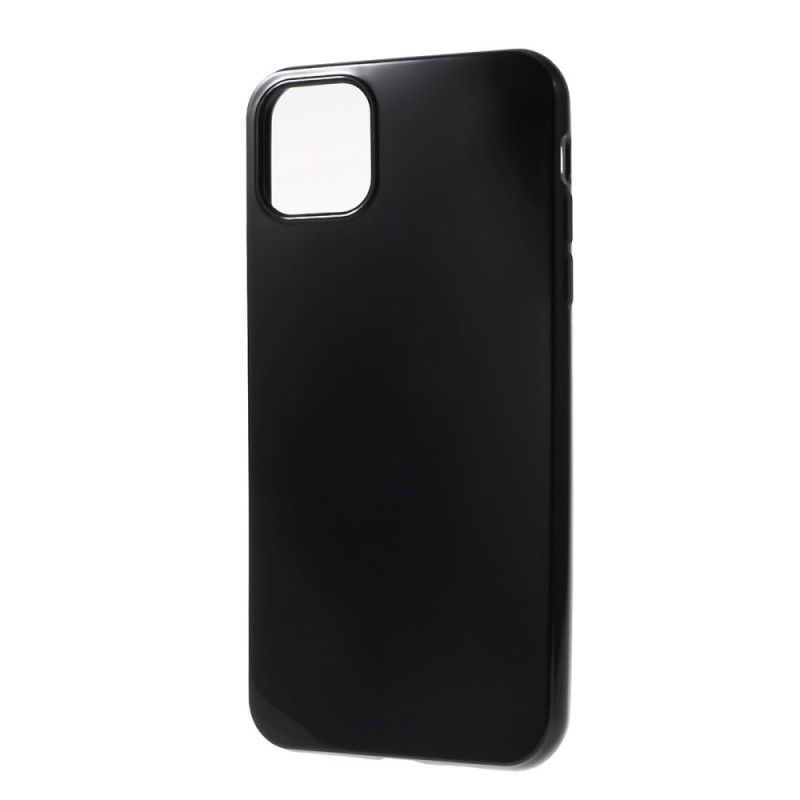 Etui iPhone 11 Pro Max Biały Czarny Sztywny Silikon Etui Ochronne