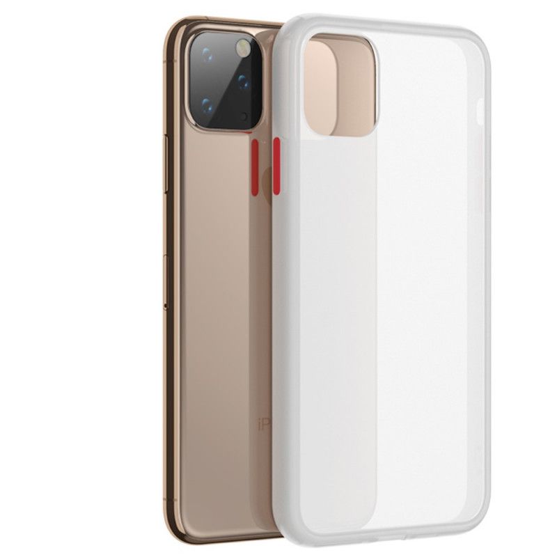 Etui iPhone 11 Pro Max Czarny Półprzezroczyste Ławki Etui Ochronne