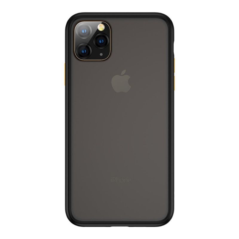 Etui iPhone 11 Pro Max Czarny Półprzezroczyste Ławki Etui Ochronne