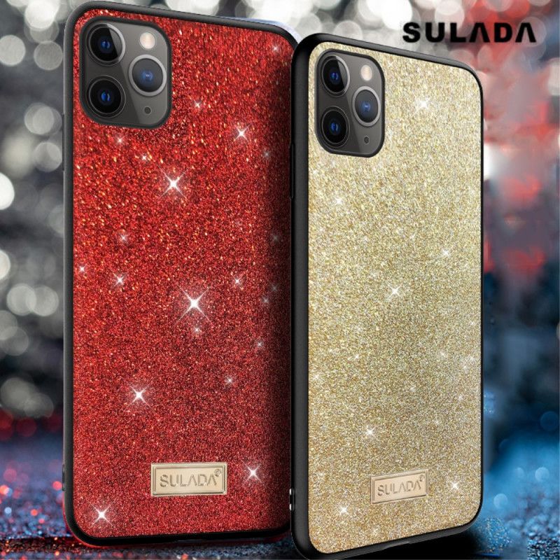 Etui iPhone 11 Pro Max Czerwony Czarny Blask Sulada