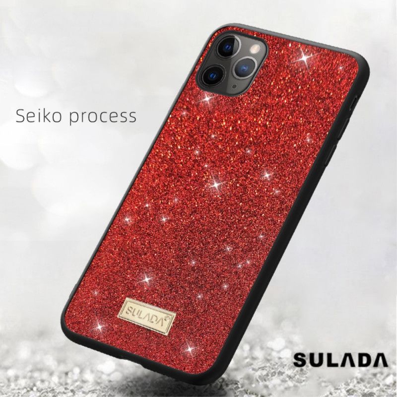 Etui iPhone 11 Pro Max Czerwony Czarny Blask Sulada