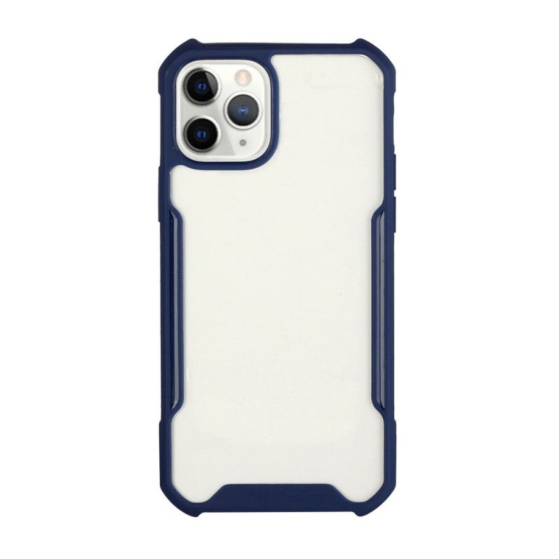 Etui iPhone 11 Pro Max Czerwony Czarny Hybryda Z Kolorowymi Krawędziami Etui Ochronne