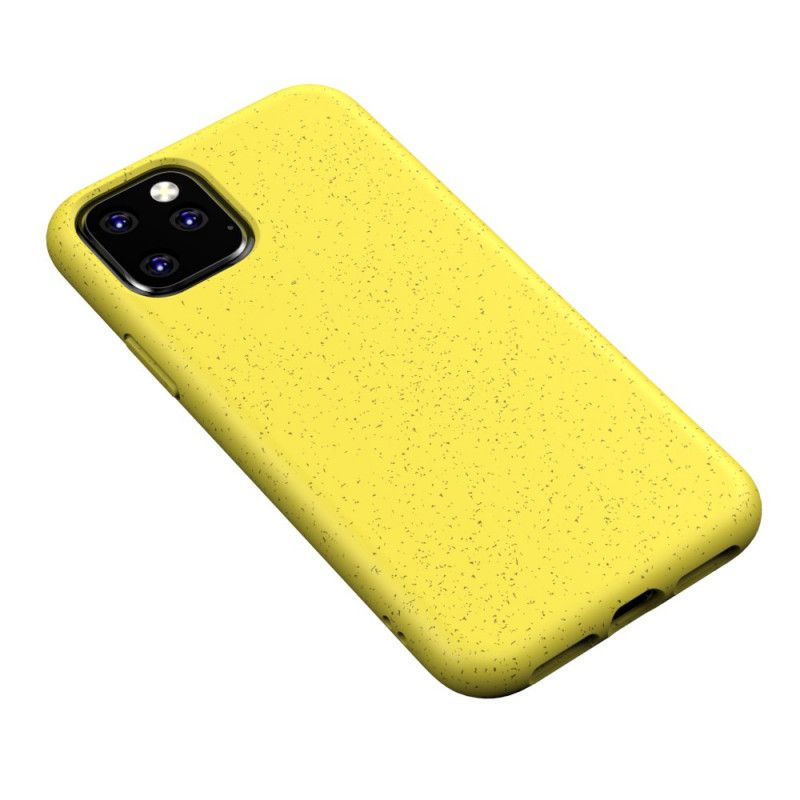 Etui iPhone 11 Pro Max Czerwony Czarny Konstrukcja Ze Słomy Pszenicznej