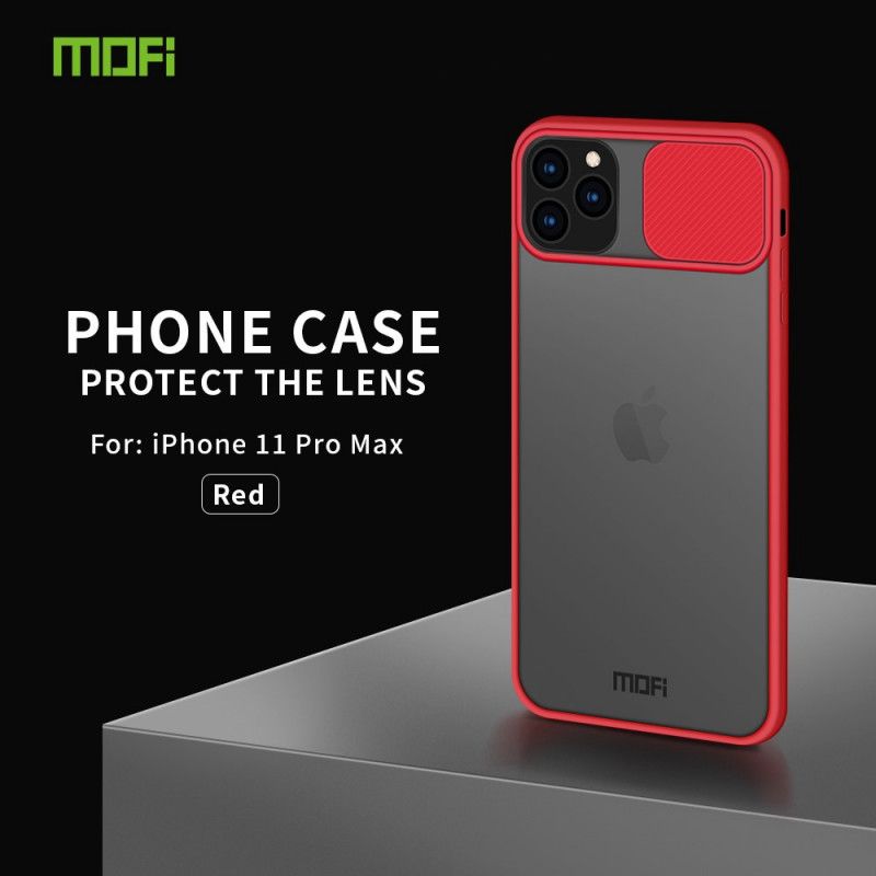 Etui iPhone 11 Pro Max Czerwony Czarny Osłona Modułu Foto Mofi Etui Ochronne