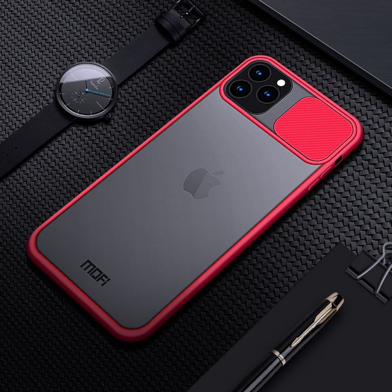 Etui iPhone 11 Pro Max Czerwony Czarny Osłona Modułu Foto Mofi Etui Ochronne