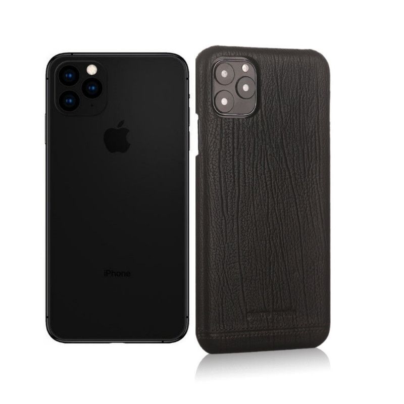 Etui iPhone 11 Pro Max Czerwony Czarny Prawdziwa Skóra Pierre Cardin