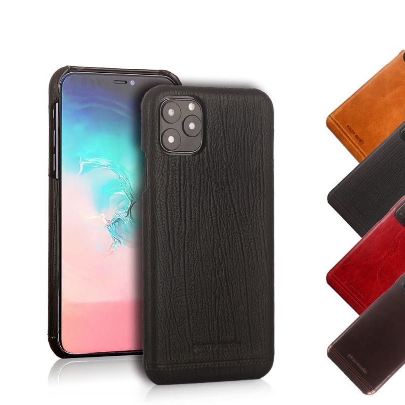 Etui iPhone 11 Pro Max Czerwony Czarny Prawdziwa Skóra Pierre Cardin