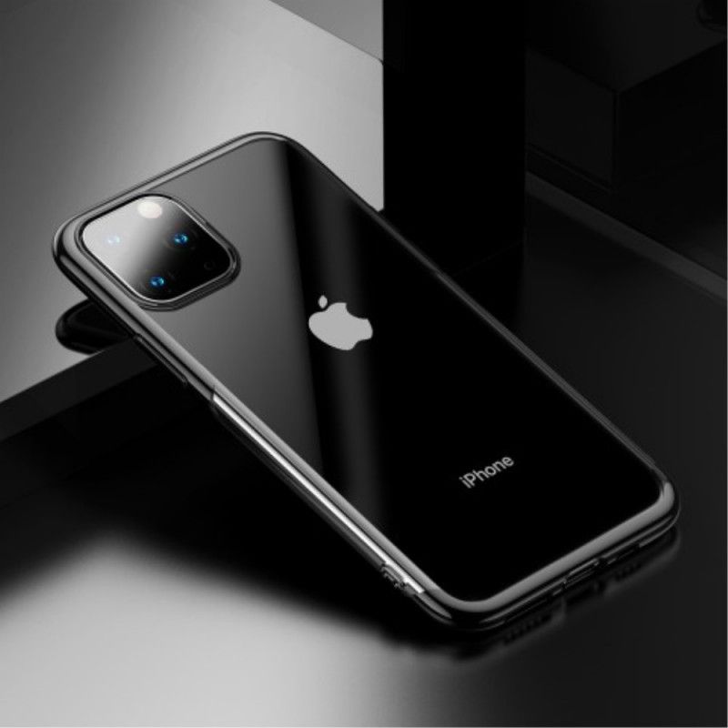 Etui iPhone 11 Pro Max Czerwony Czarny Seria Świecąca Baseus