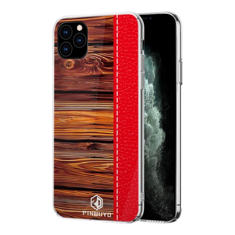 Etui iPhone 11 Pro Max Czerwony Czarny Sosna Dun Seria Pinwuyo Etui Ochronne