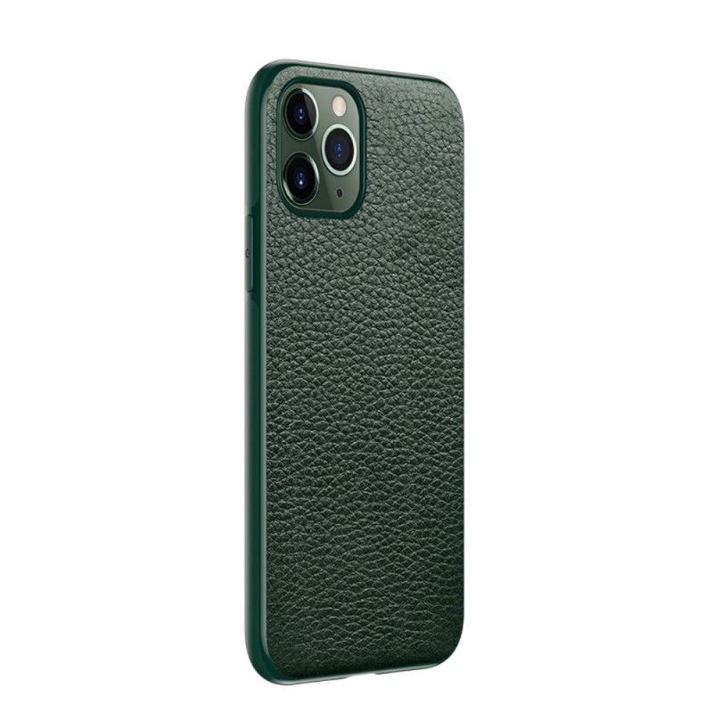 Etui iPhone 11 Pro Max Czerwony Czarny Styl Skórzany Litchi Sulada Etui Ochronne