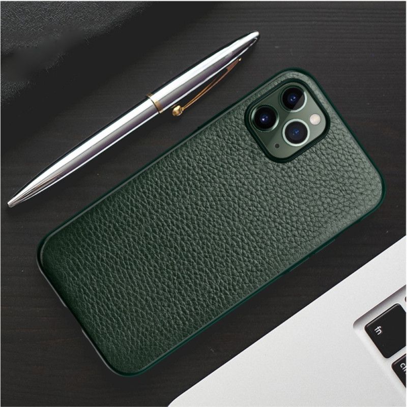 Etui iPhone 11 Pro Max Czerwony Czarny Styl Skórzany Litchi Sulada Etui Ochronne