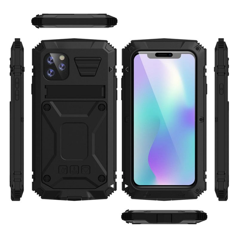 Etui iPhone 11 Pro Max Czerwony Czarny Super Odporny I Wodoodporny