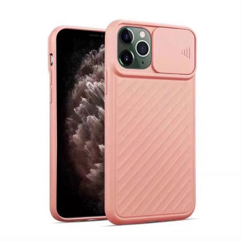 Etui iPhone 11 Pro Max Czerwony Czarny Zdejmowana Silikonowa Osłona Obiektywu Etui Ochronne