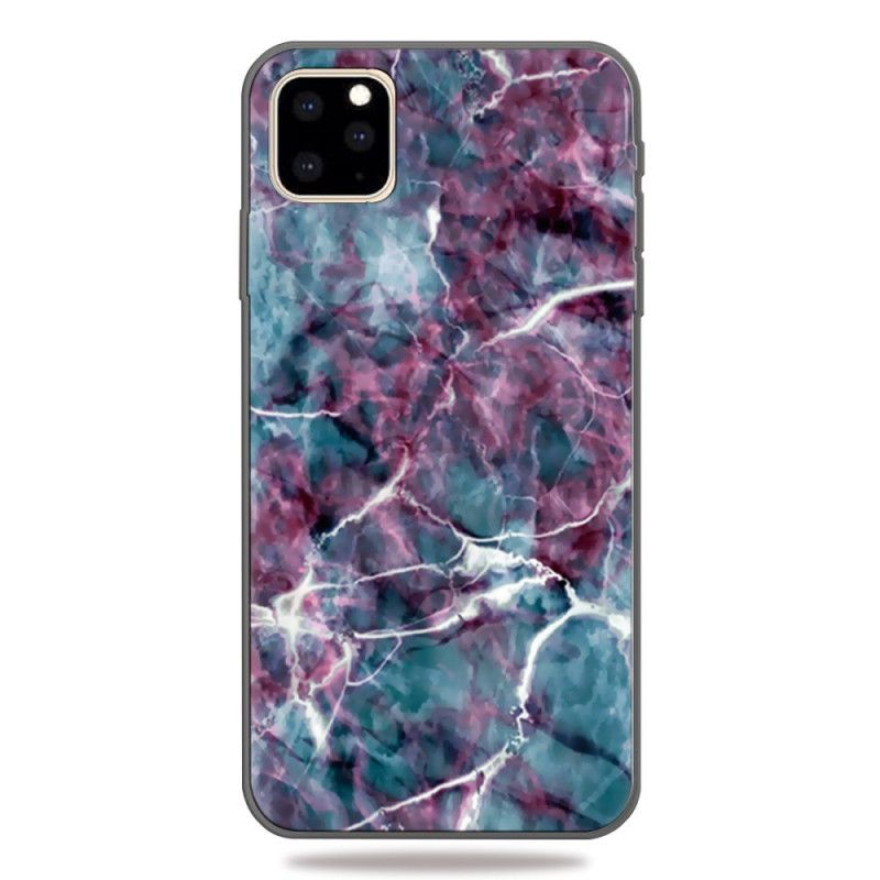 Etui iPhone 11 Pro Max Fioletowy Marmur