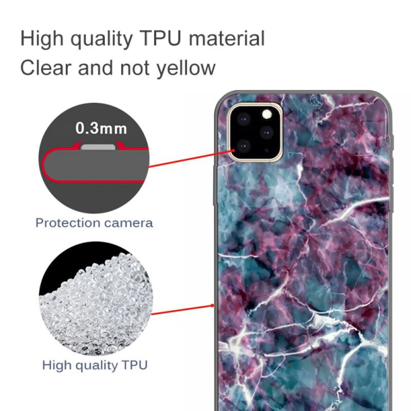 Etui iPhone 11 Pro Max Fioletowy Marmur