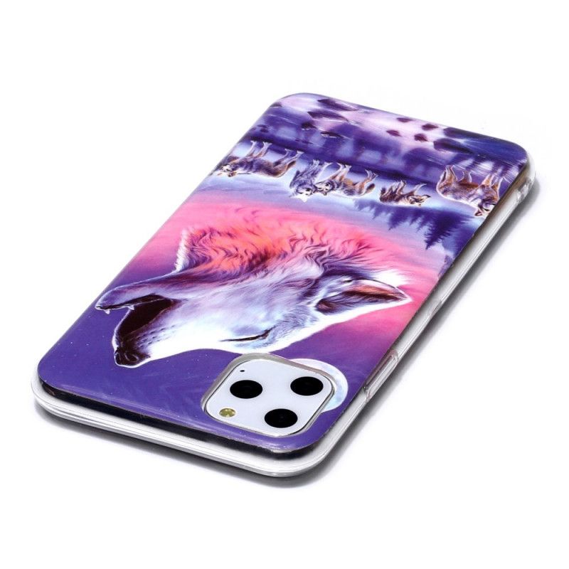 Etui iPhone 11 Pro Max Fluorescencyjny Wilk