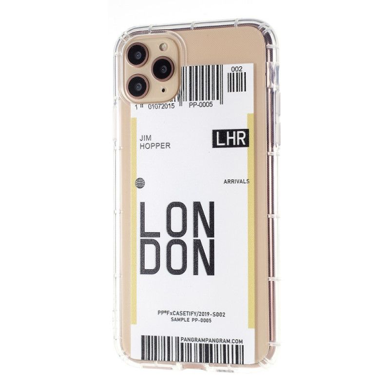 Etui iPhone 11 Pro Max Karta Pokładowa Do Londynu