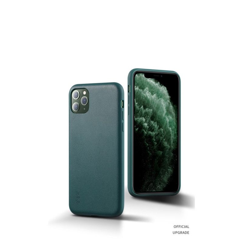 Etui iPhone 11 Pro Max Pomarańczowy Czarny Styl Skóry Na Poziomie X