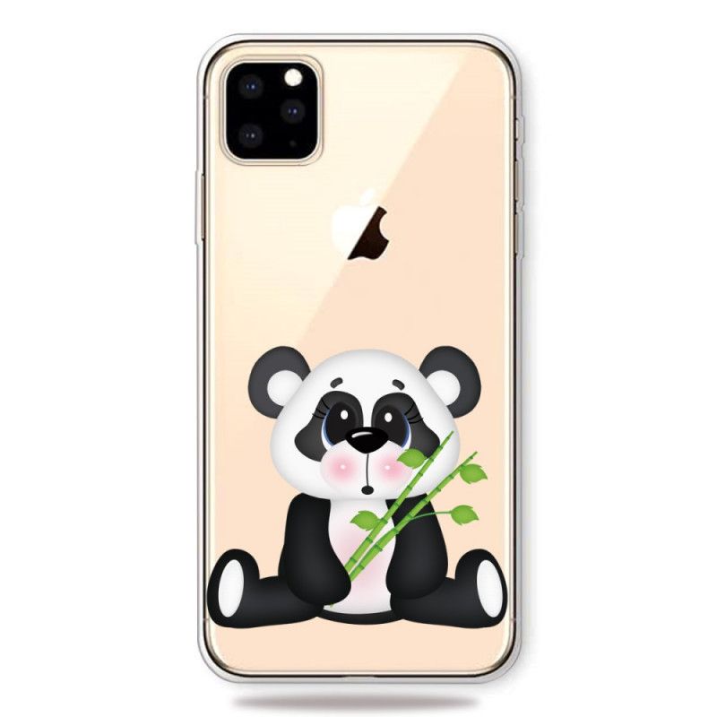 Etui iPhone 11 Pro Max Przezroczysta Smutna Panda Etui Ochronne