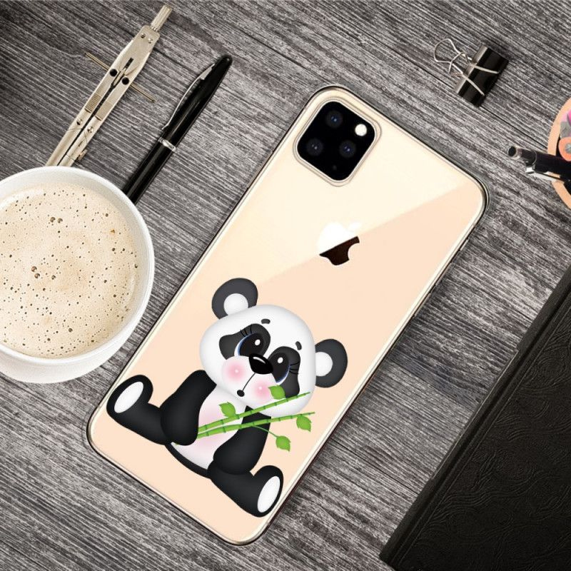 Etui iPhone 11 Pro Max Przezroczysta Smutna Panda Etui Ochronne