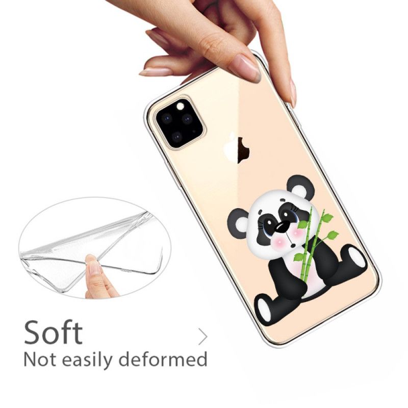 Etui iPhone 11 Pro Max Przezroczysta Smutna Panda Etui Ochronne