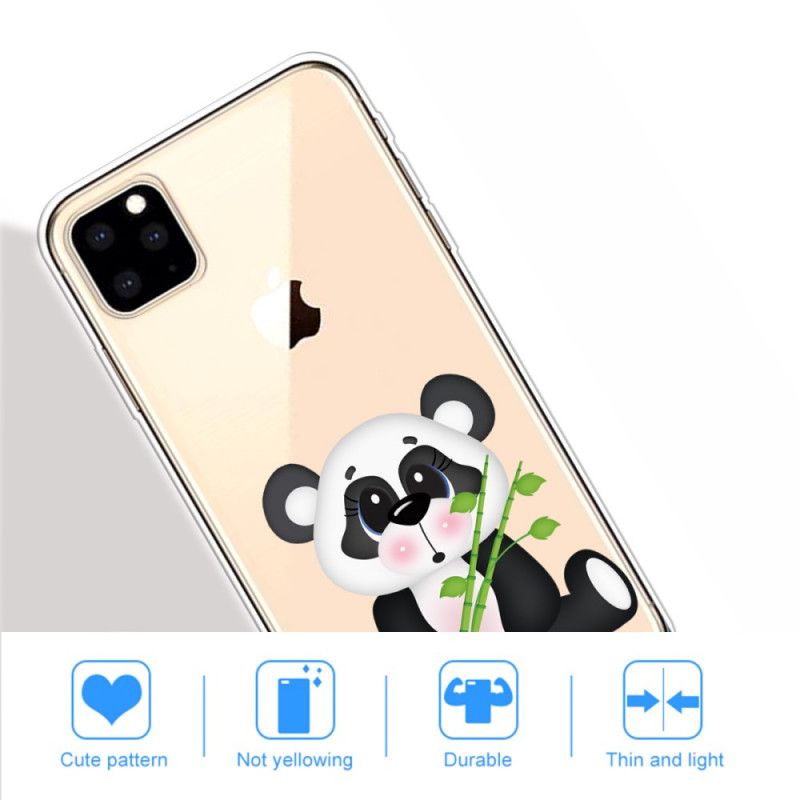 Etui iPhone 11 Pro Max Przezroczysta Smutna Panda Etui Ochronne