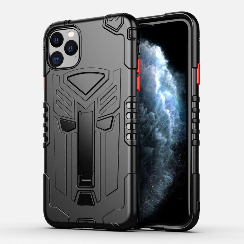 Etui iPhone 11 Pro Max Żółty Czarny Tarcza Z Kulą