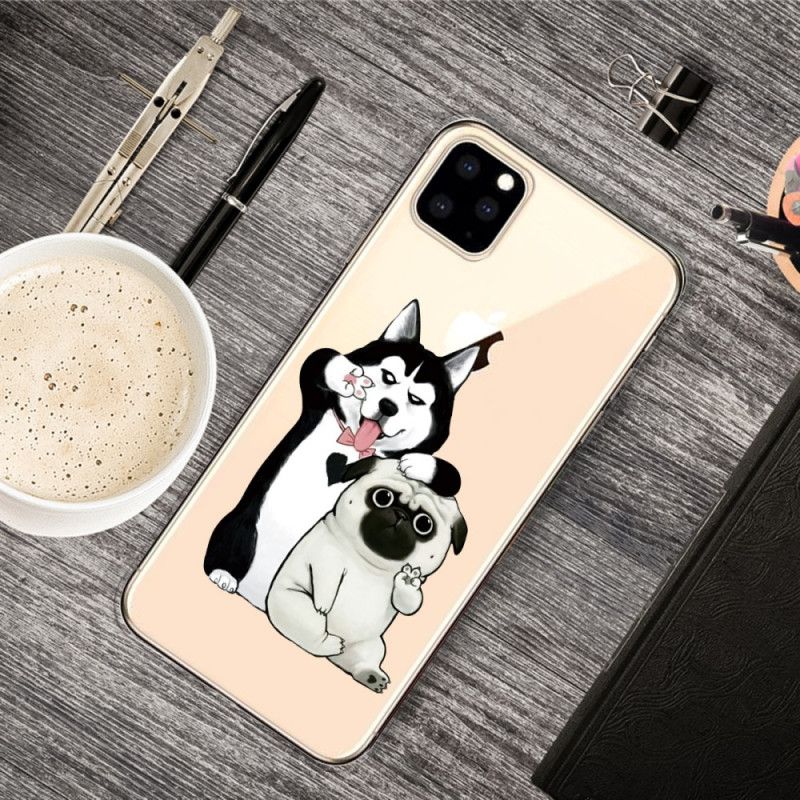 Etui iPhone 11 Pro Max Śmieszne Psy Etui Ochronne