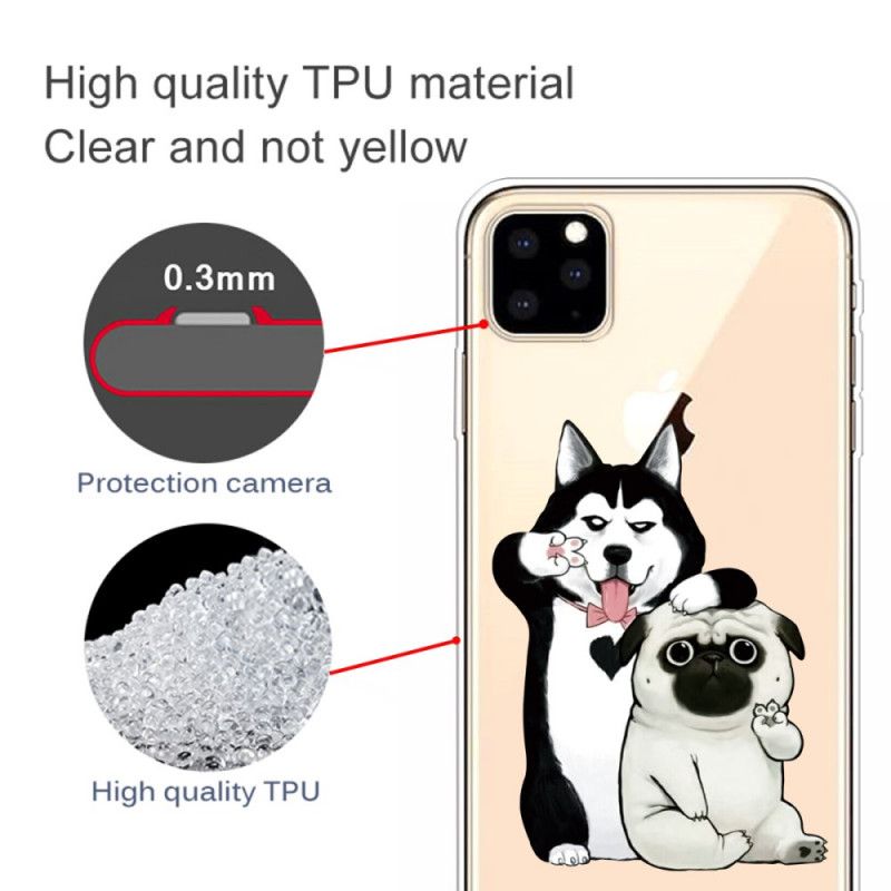 Etui iPhone 11 Pro Max Śmieszne Psy Etui Ochronne