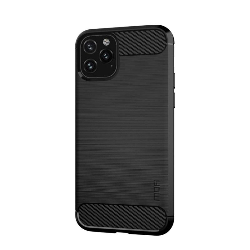 Etui iPhone 11 Pro Max Szary Czarny Mofi Szczotkowane Włókno Węglowe