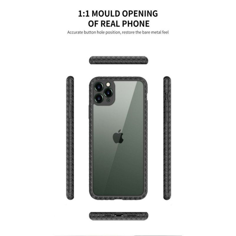 Etui iPhone 11 Pro Max Tkane Krawędzie Tekstury