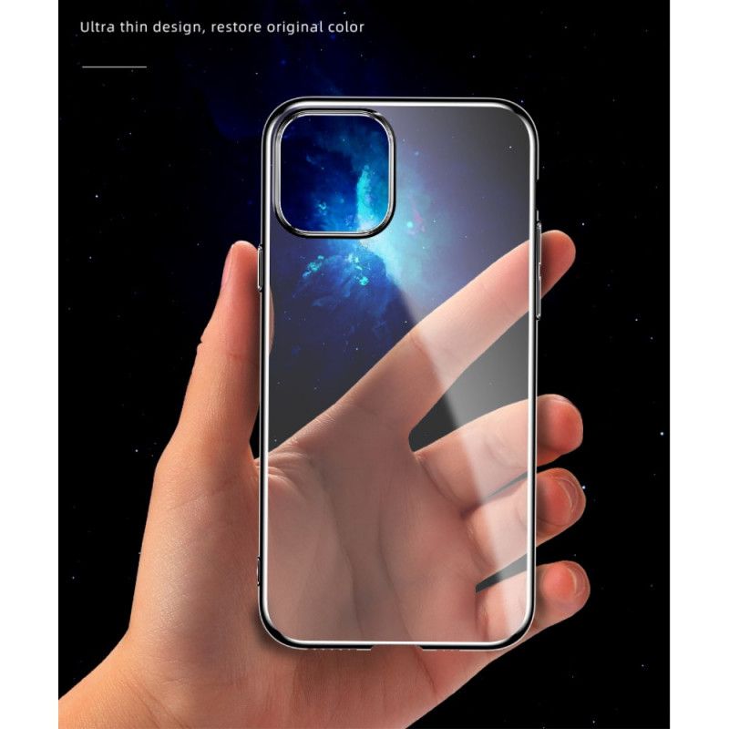 Etui iPhone 11 Pro Max Zielony Czarny Przezroczyste Metalowe Krawędzie Typu Sulada Etui Ochronne