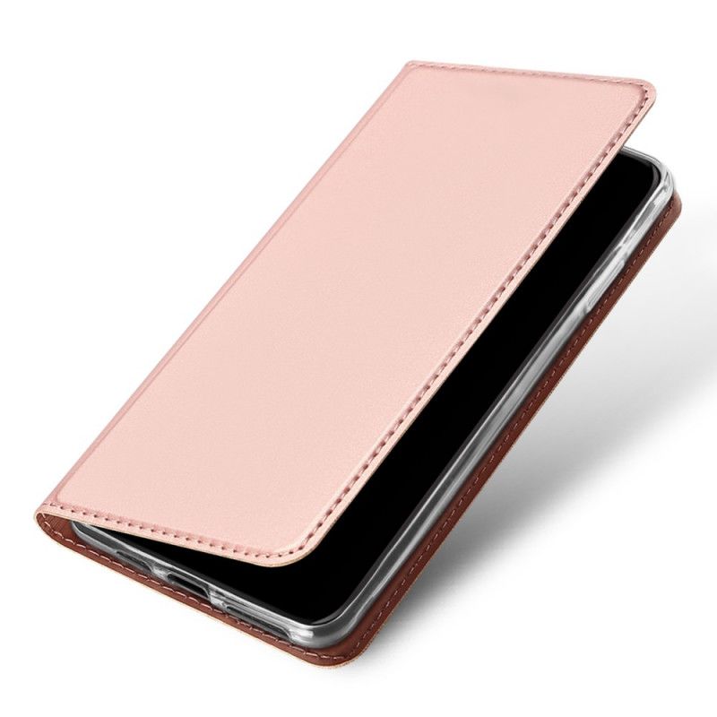 Flip Kotelot iPhone 11 Pro Max Złoty Czarny Dux Ducis Z Serii Skin Pro