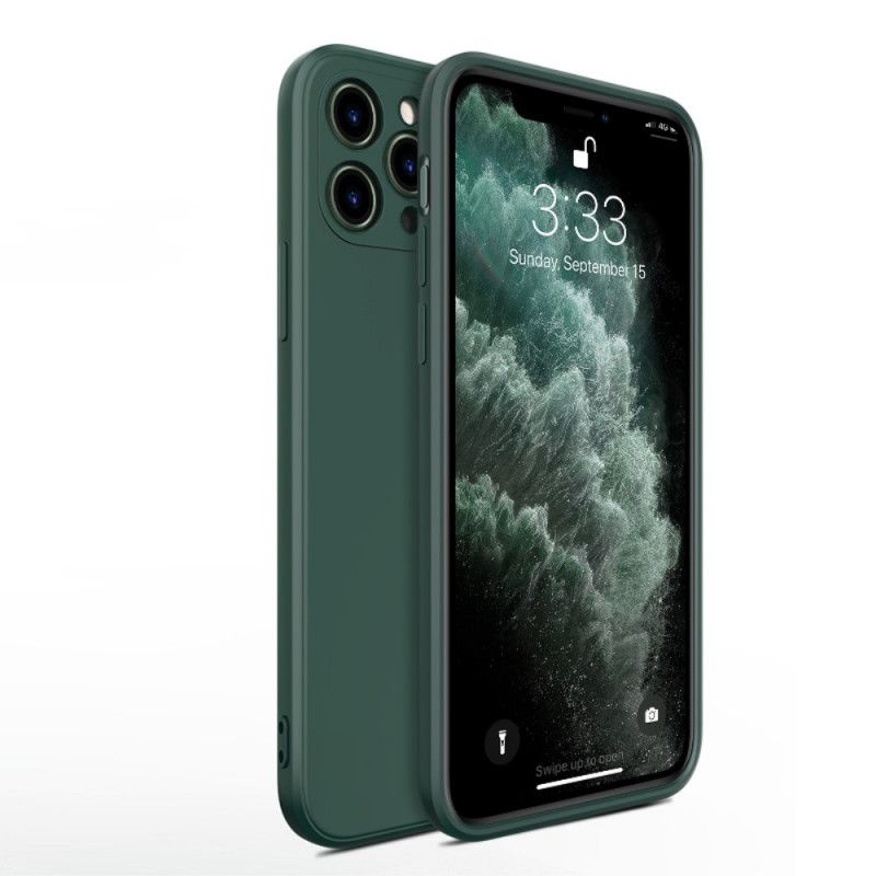 Futerały iPhone 11 Pro Max Biały Czarny Etui na Telefon Płynny Silikon Na Poziomie X