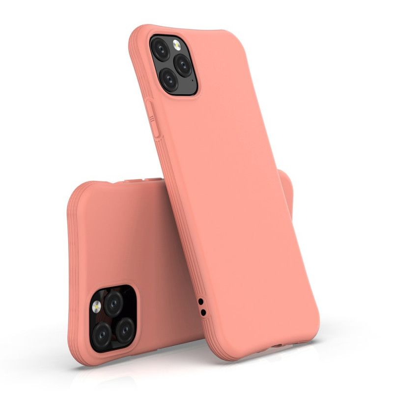 Futerały iPhone 11 Pro Max Czerwony Czarny Etui na Telefon Elastyczny Mat Silikonowy