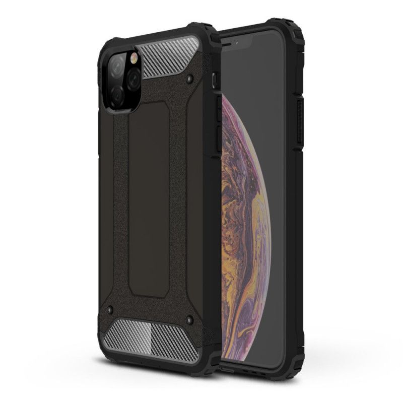 Futerały iPhone 11 Pro Max Czerwony Czarny Etui na Telefon Ocalały