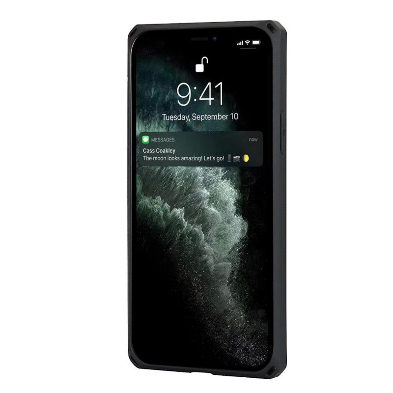 Futerały iPhone 11 Pro Max Czerwony Czarny Etui na Telefon Pionowy I Poziomy Uchwyt Na Karty