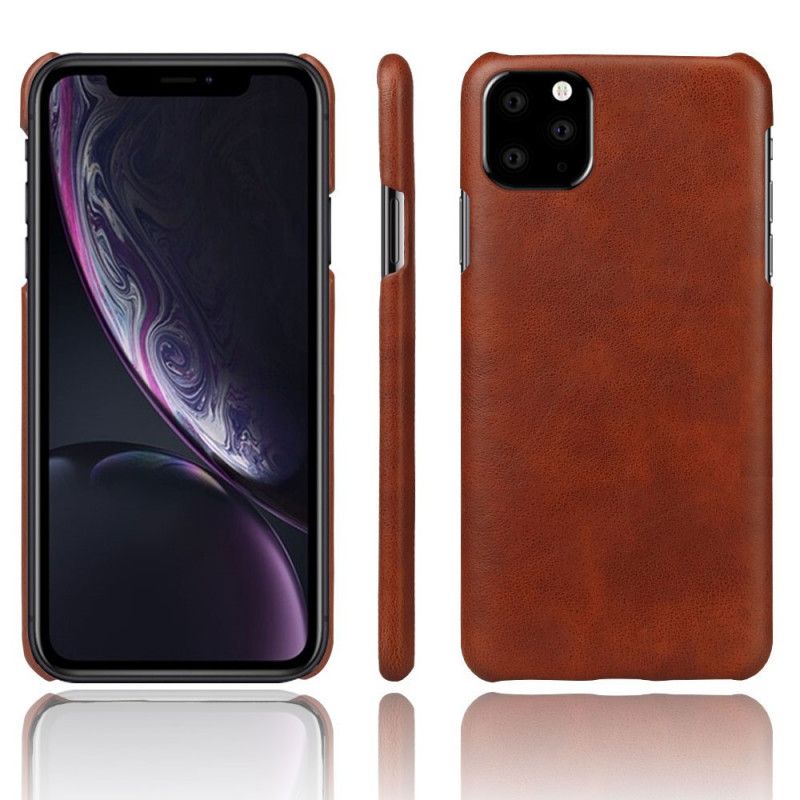 Futerały iPhone 11 Pro Max Czerwony Czarny Etui na Telefon Styl Skórzany