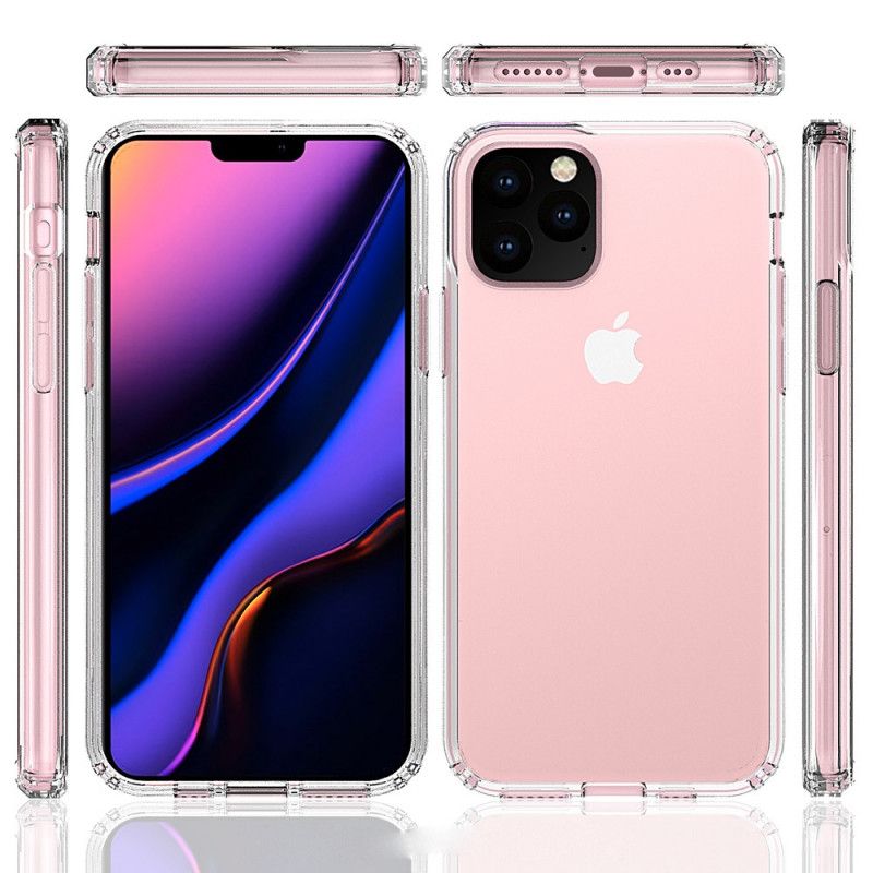 Futerały iPhone 11 Pro Max Etui na Telefon Przezroczysta Konstrukcja Hybrydowa