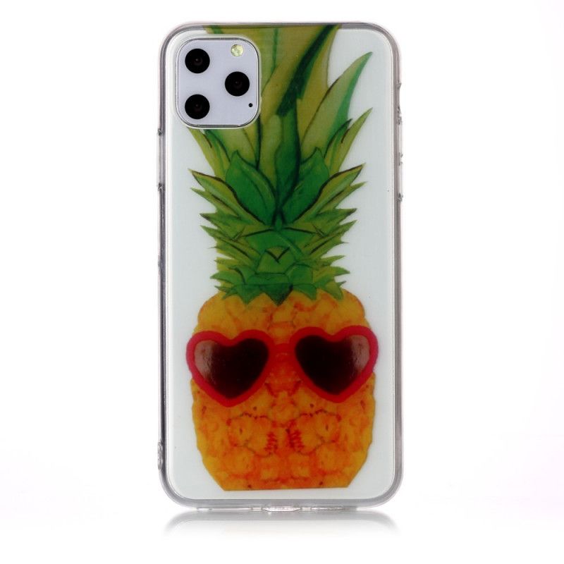 Futerały iPhone 11 Pro Max Etui na Telefon Przezroczysty Ananas Incognito