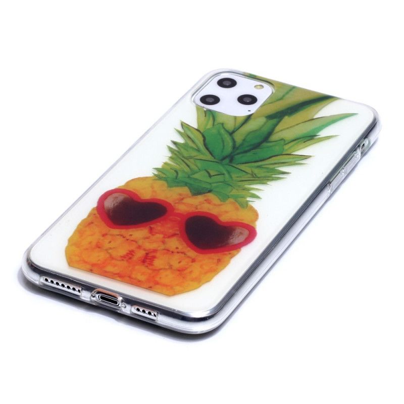 Futerały iPhone 11 Pro Max Etui na Telefon Przezroczysty Ananas Incognito