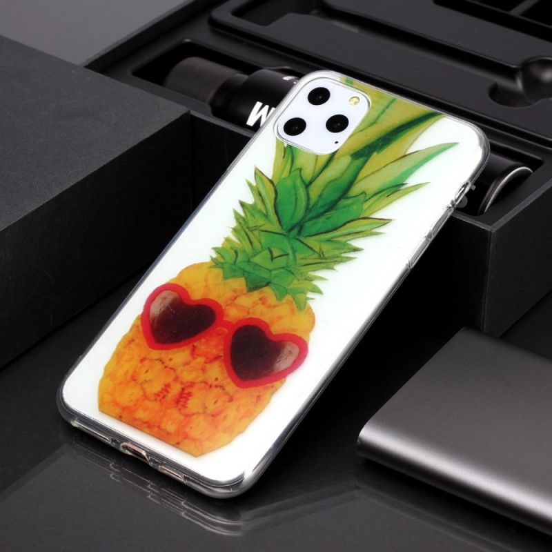 Futerały iPhone 11 Pro Max Etui na Telefon Przezroczysty Ananas Incognito